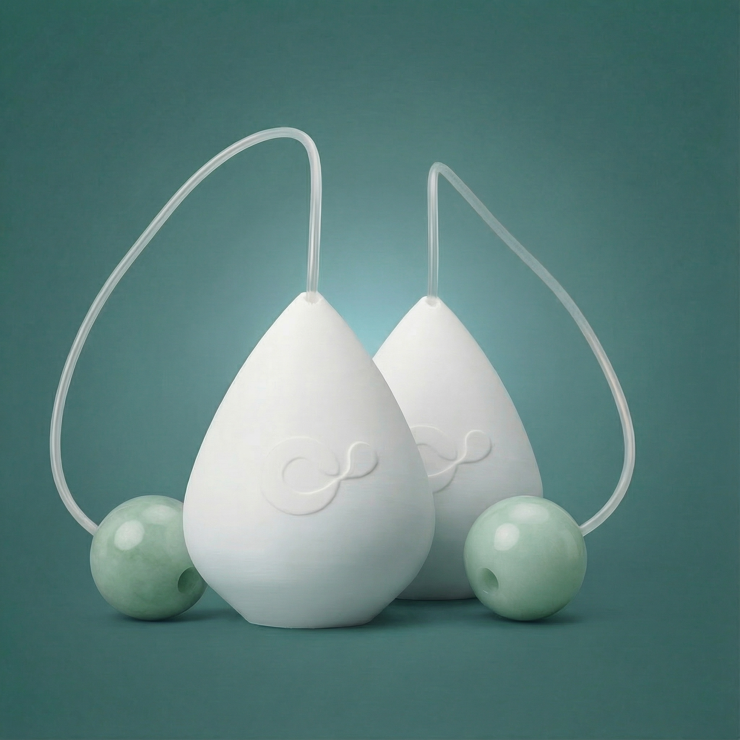 WC-Einhänger &quot;Gocciola&quot;, aus PetG; Inkl. 4 Minitabs und Edelstein nach Wahl